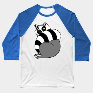 Lemur Curled Up Baseball T-Shirt